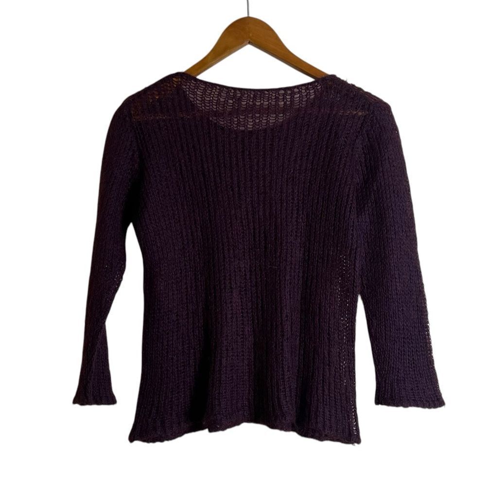 Unbranded mohair blend dark purple sweater